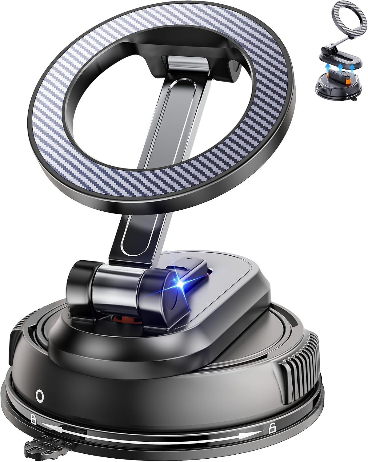 2-IN-1 Car Phone Holder for 【28 Strong Magnets】Magnetic Phone Holder for Car Phone Mount【360°】Phone Holders for Your Car Accessories for Women Men for iPhone 17 Pro Max 16 15 14 13 12 Air Plus